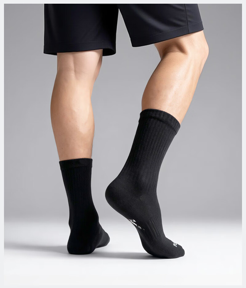 KELME Sports Socks [6 Pairs] Long Socks Spring Summer Basketball Badminton Running Sweat-Absorbing Odor-Resistant Casual Socks 8