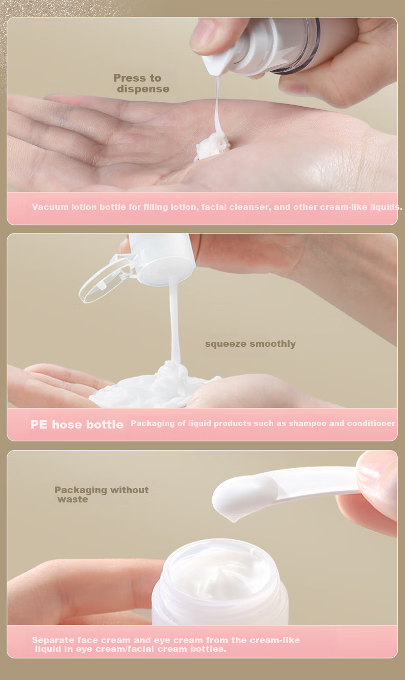 Miaoqian Vacuum Travel Bottles, Airline-Friendly Portable Set, Cosmetics Lotion Powder Foundation Liquid Bottle 6-Piece Set 8