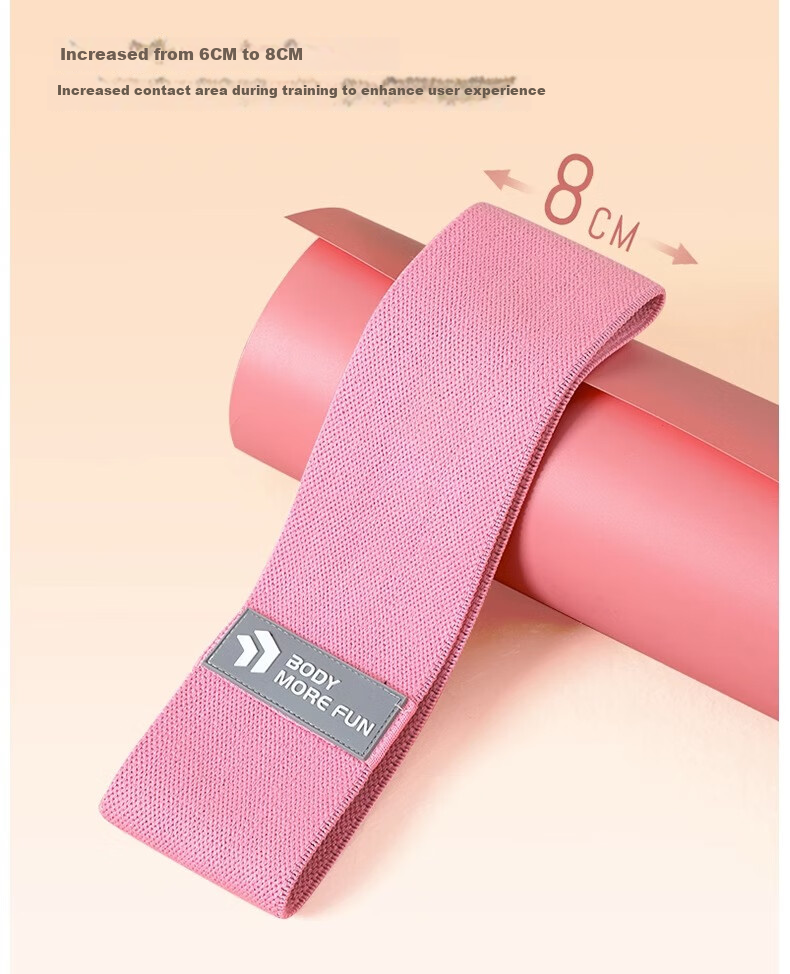 Lexi Elastic Resistance Band for Women's Fitness, Strength Training, Glute Exercises And Workouts, Dark Red, 120 Lbs, Intermediate Level 11