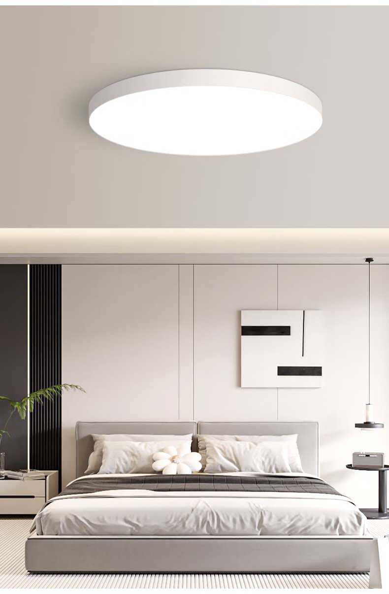 Jinggong LED Tri-proof Ceiling Light Moisture-proof Dust-proof Insect-proof Factory Stairway Corridor Ultra-thin Smart Light 36W Cool White 3