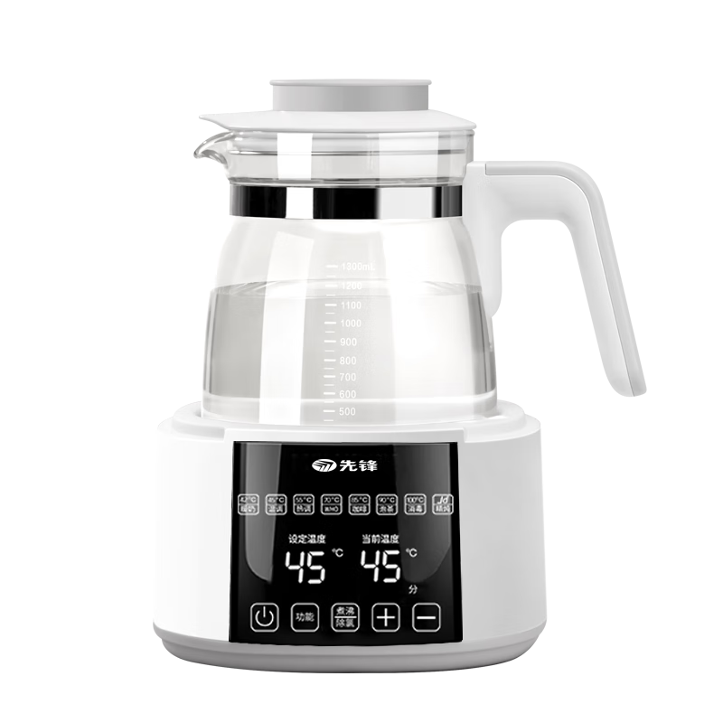 Pioneer Thermostatic Baby Milk Glass Kettle Milk Warmer Insulated Baby Bottle Heater Hot Water Kettle
