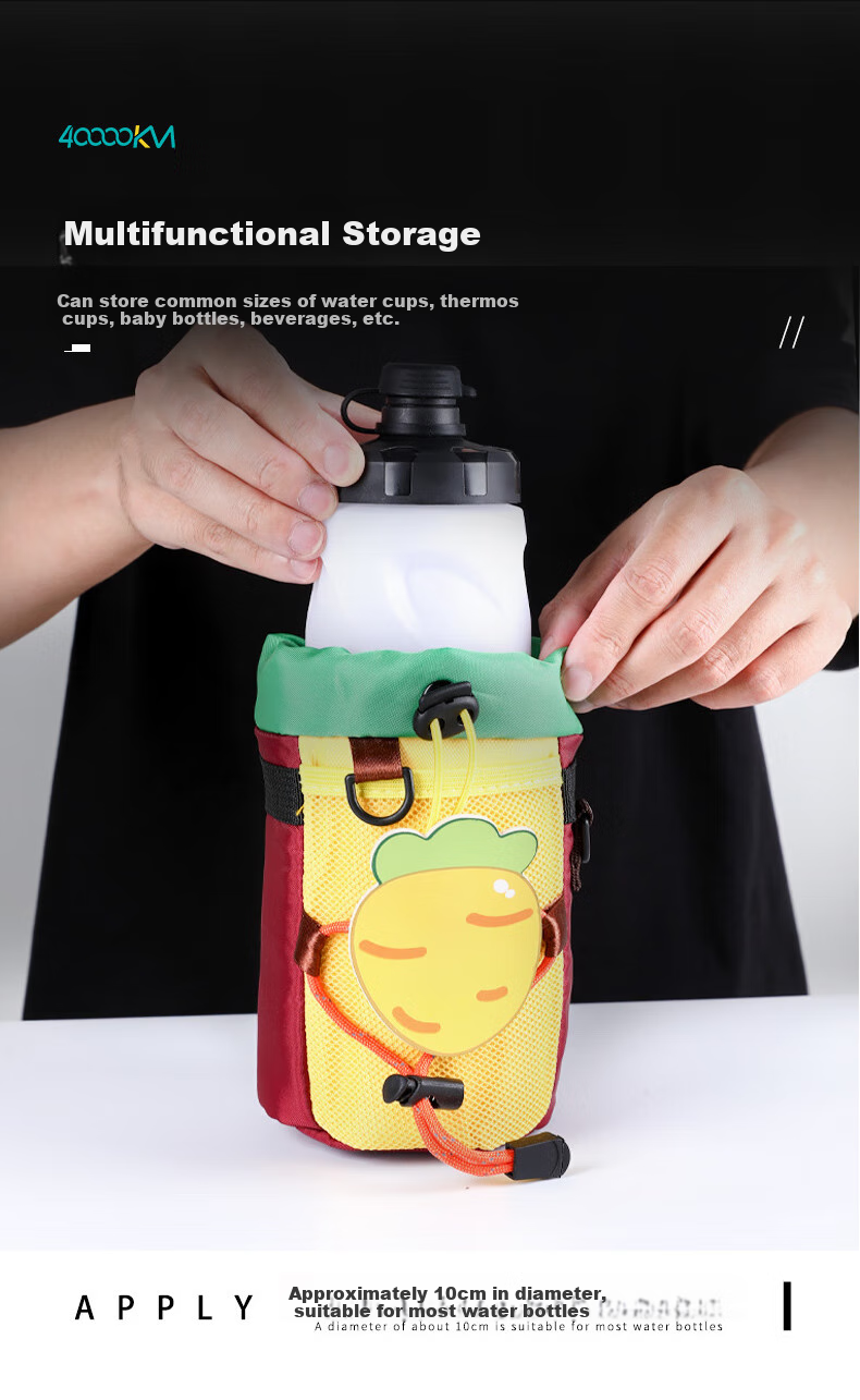 Siwangongli Bicycle Water Bottle Holder, Camping Handlebar Bag, Bike Handlebar Bag, Storage for Mountain Bike And Road Bike, Cycling Equipment 2