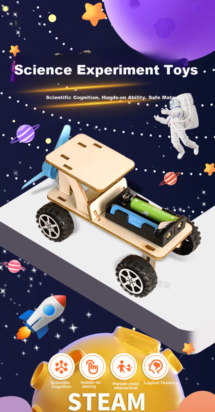 Bailishuang Scientific Experiment, Ming Wheel Ship, Children's Handcraft, Assembly, Back-To Seaso 1