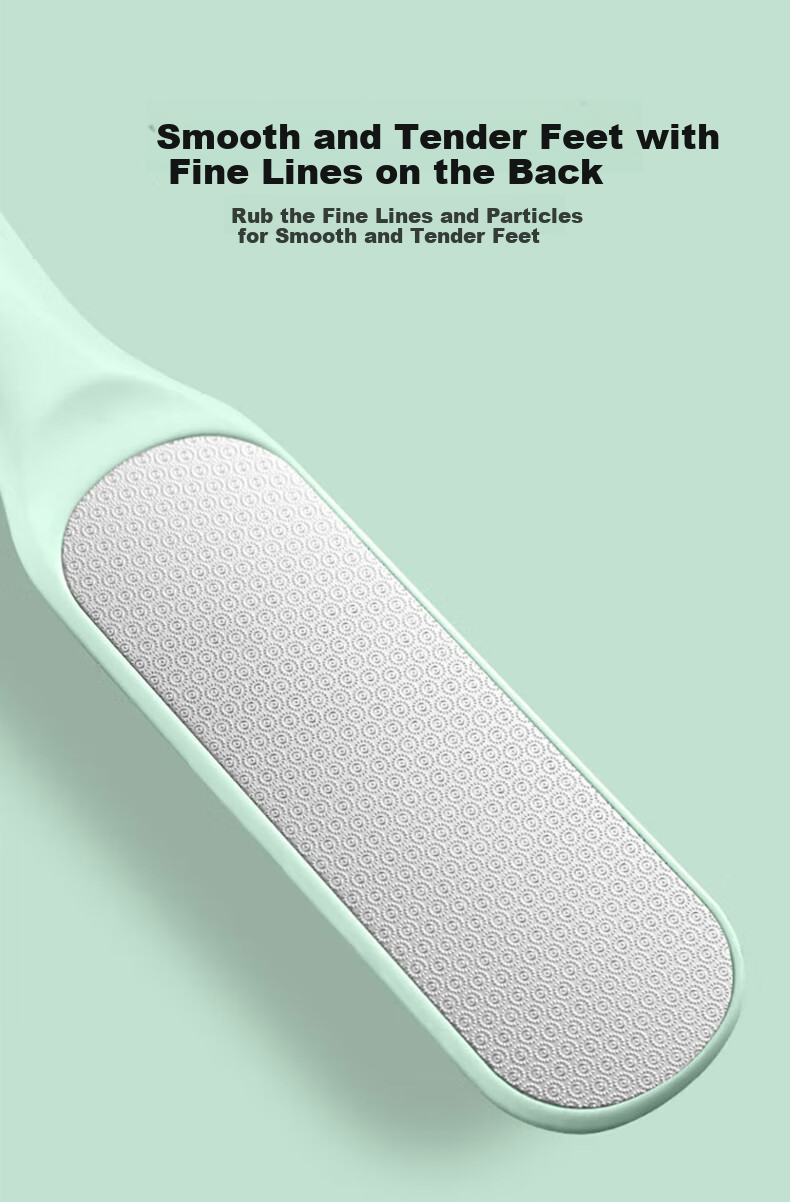 Baoshi Foot Scrubber, Pumice Stone for Removing Dead Skin And Calluses, Double-Sided Heel Scraper for Thick Skin, Portable 5