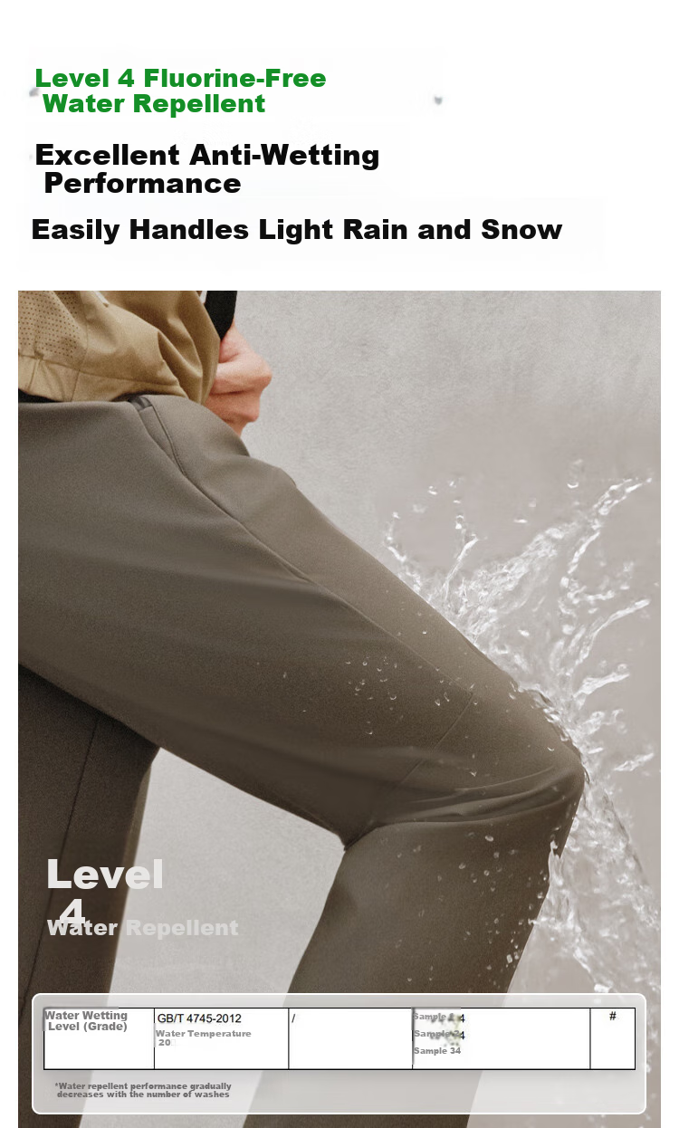 JD Jingzao Water-Resistant Sports Pants 25 Autumn Winter New Straight Outdoor Durable Running Casual Thick Fleece Gray 3XL 6