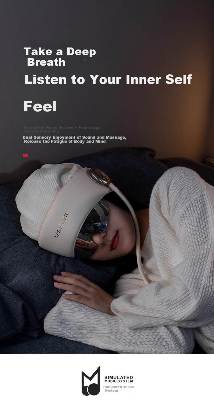 Liangjie R2 Head Massager, Fully Automatic Portable Massage Cap, Scalp Massager with Air Cushion, Kneading And Pressure Relief, Sleep Aid Device, Eye Hot Compress, Mid-Autumn Festival And Birthday Gift for Parents 8