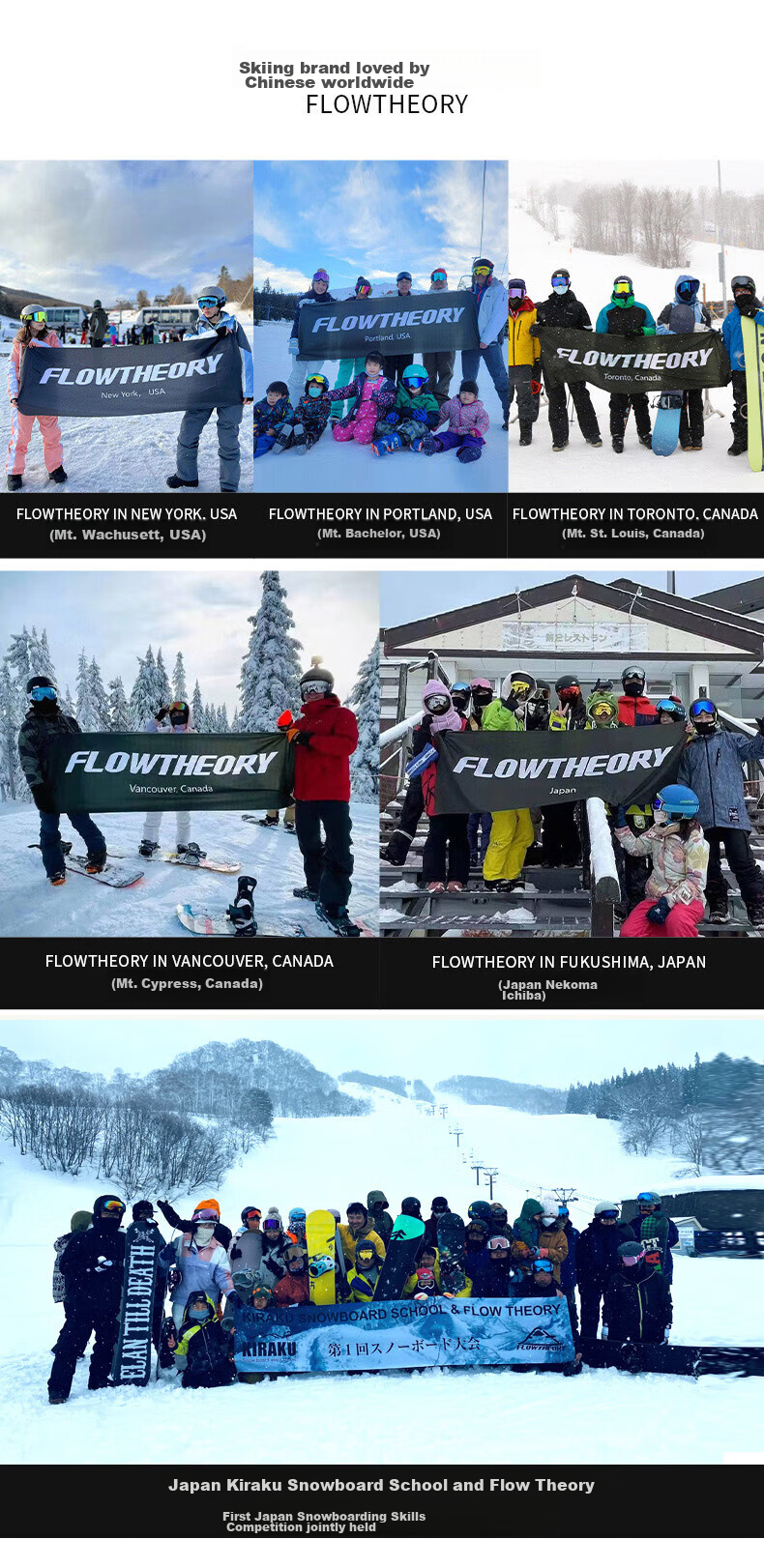 Flow Theory Full-Finger Kevlar Ski Gloves, Windproof, Waterproof, Warm, Wear-Resistant, Professional Single And Double Board Gloves 36