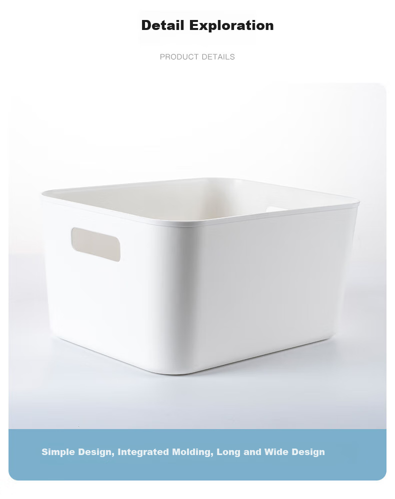 Youjialiangpin Storage Box, Desktop Organizer Basket, Multi-Purpose Cosmetic Storage Container, Japanese-Style Simple Clutter Organizer Box, Parts Box, Small Size 12