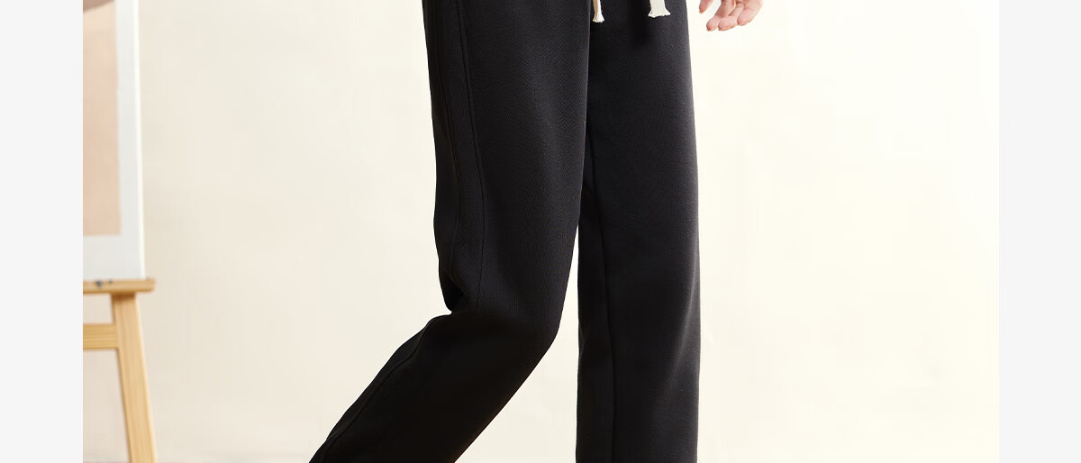 Halo Queen Women's Casual Pants with Drawstring Elastic Waist And Tapered Leg for Spring And Autumn, Fashionable Versatile Loose-Fitting Sweatpants, New Product H143R1007 2