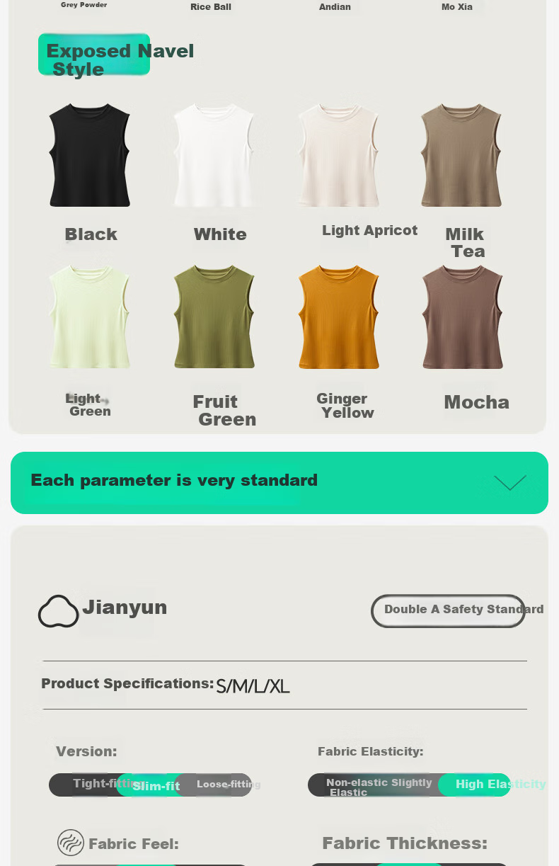 Jianyun Modal Cotton Camisole Tank Top for Women, Fashionable Sleeveless T-Shirt, Slim-Fit Undershirt, Can Be Worn As Outerwear, Lightweight Summer Top 9