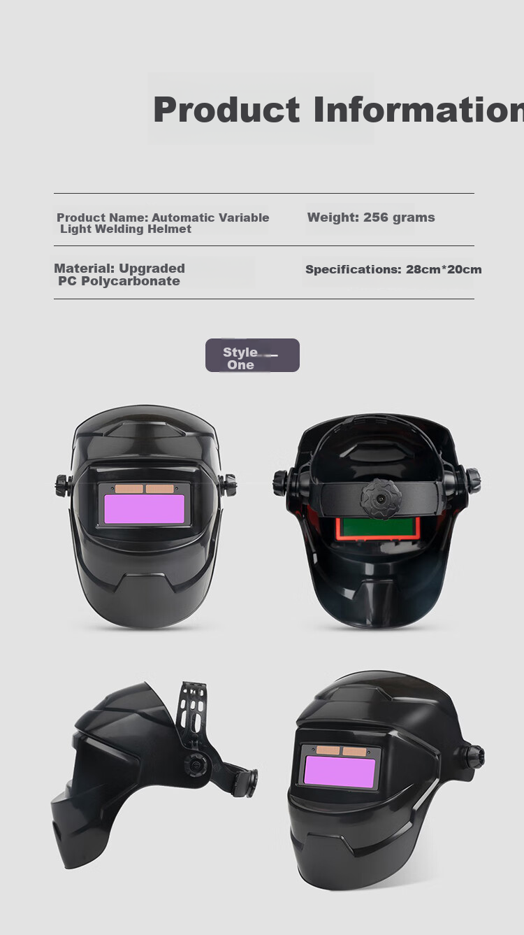 Leyoubaiyi Welding Helmet True Color Model, Automatic Darkening Protective Mask, Welding Glasses, Face Shield, Welding Cap, Welding 11