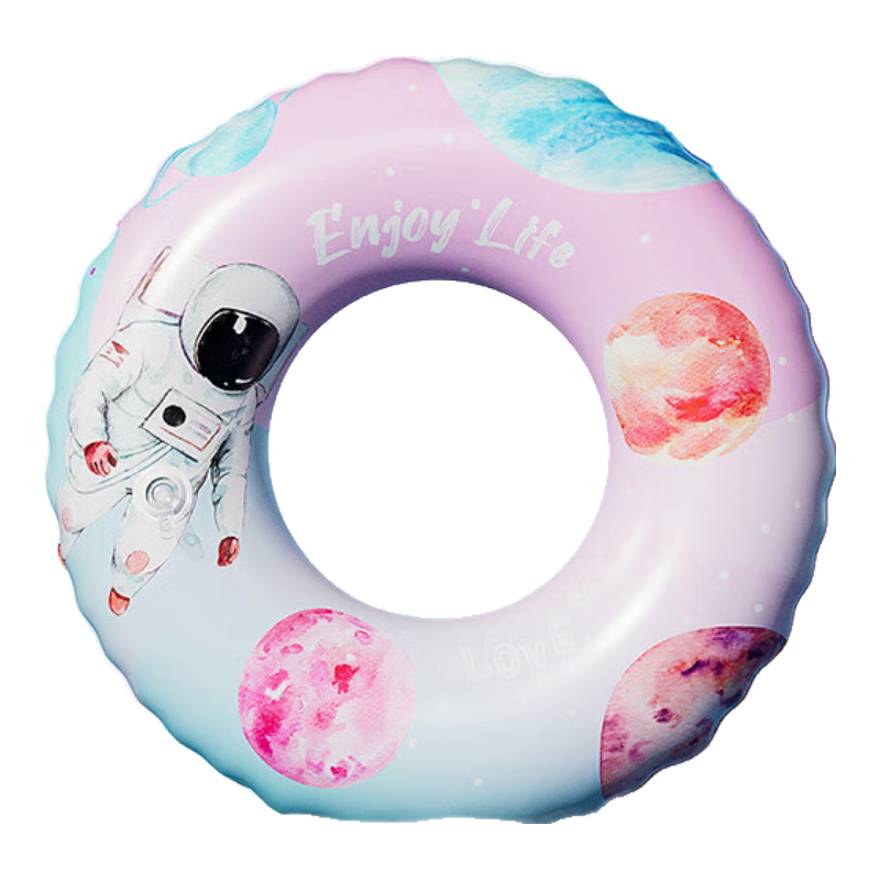 Adandyish Starry Thickened Cartoon Adult and Children Swimming Ring Life-saving Thickened Underarm Swim Ring Size 90 for 120-180 Jin
