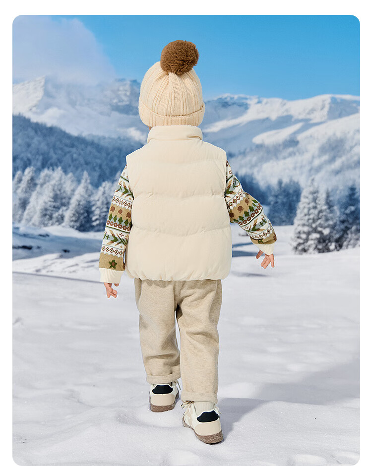 Balabala Kids Baby Down Vest Boys Warm Jacket 2025 Winter Collection [Mall Edition] 201425101104 4