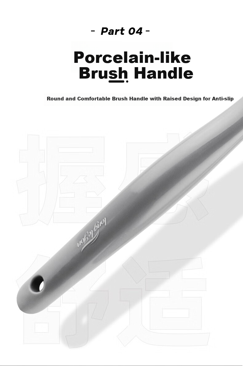 Langlijie Wide-Head Deep Cleaning Adult Soft Bristle Toothbrush, Silver Ion Antibacterial Ceramic Handle Travel Toothbrush for Couples, 2-Pack 6