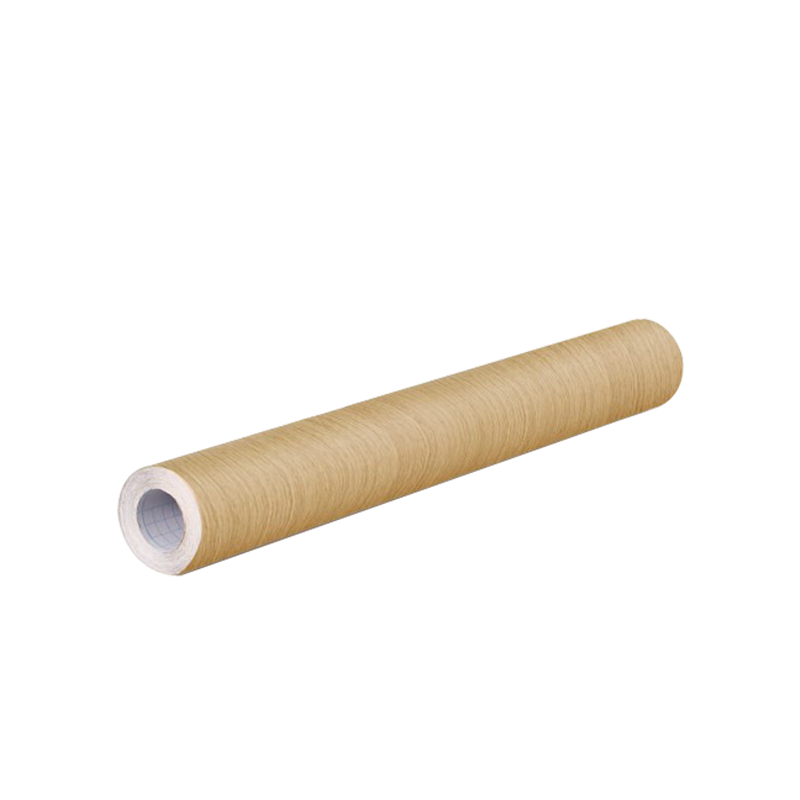 Qinghua Furniture Wood Grain Sticker Self-Adhesive Wallpaper Masking Tape Wall Sticker Furniture Color-Changing Film Renovation Beige 60*300cm