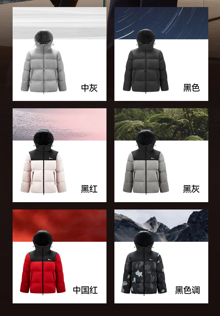 Semir New Year Qiji Red | Easy Down Series down Jacket for Men, Winter 2025 Triple-Protection Coat, Couple's Hooded Red Outerwear 3
