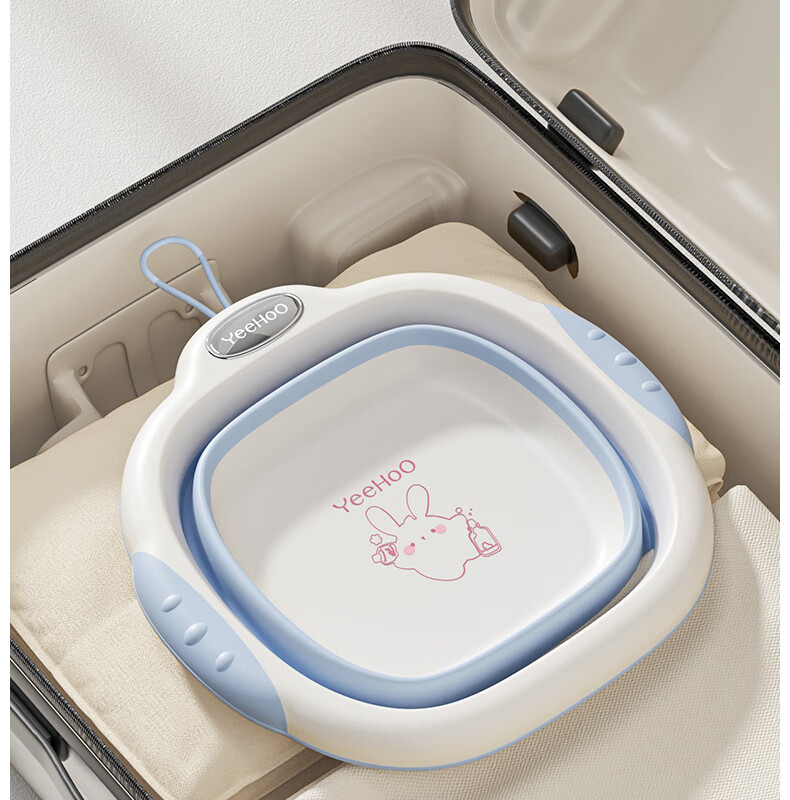 YEEHOO Newborn Foldable Wash Basin Baby Foot Bath Diaper Washing Basin Infant Toddler Children's Face Basin 3-Pack 22