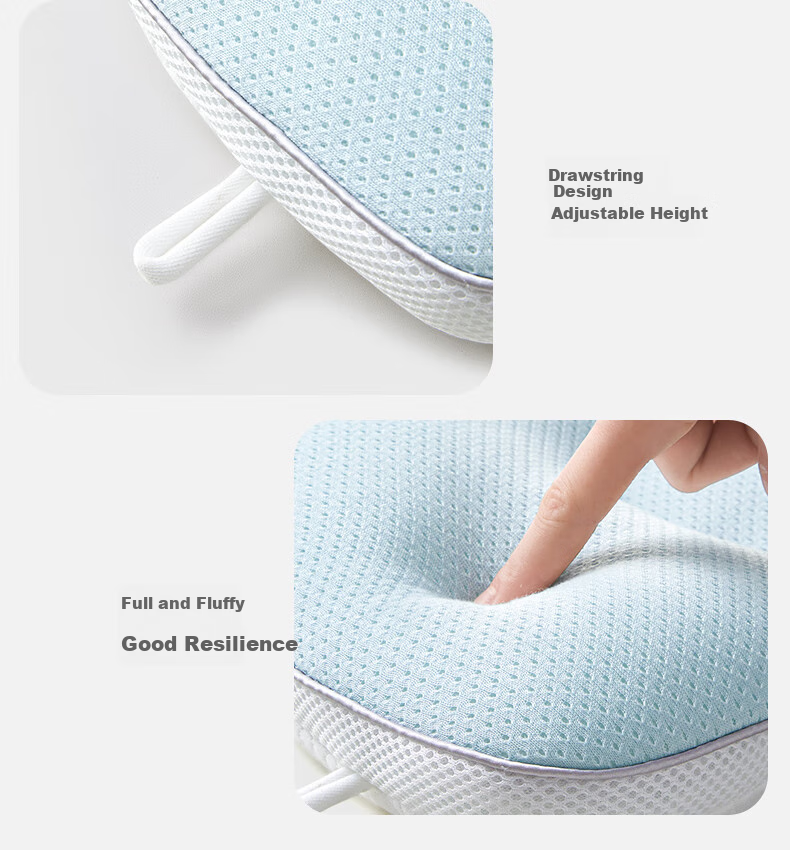 Shiyuejiejing Infant Head Shaping Pillow, TPE Soft Tube for Correcting Head Shape, Double-Sided Use, Suitable for Babies over 3 Months Old, Starry Journey 13