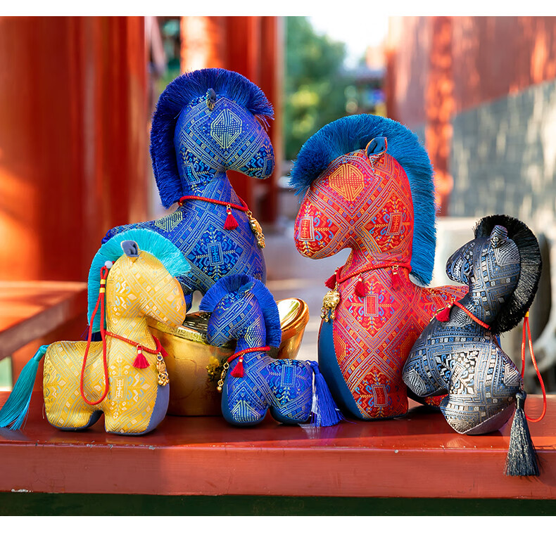 HAI HUI HOME Year of the Horse Mascot Toy 20cm Realistic Red Horse Plush Doll Zodiac New Year Gift Decoration 4