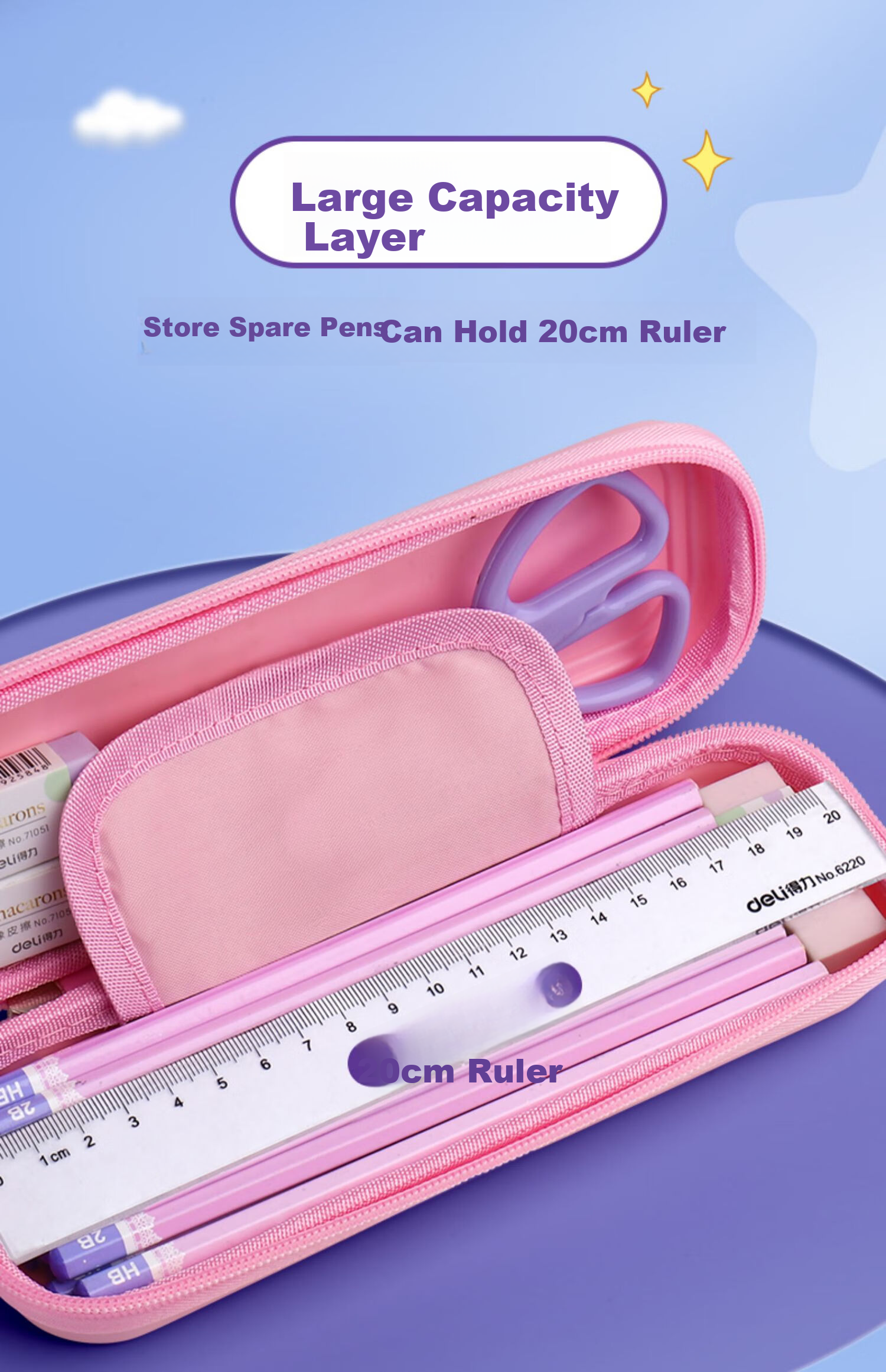 [Lowest Price Online] Shuxing Cartoon Pencil Case for Boys, Waterproof PP Stationery Pouch, Large Capacity Layered Pencil Box for First Grade Elementary School Boys, Kindergarten Pencil Case 6