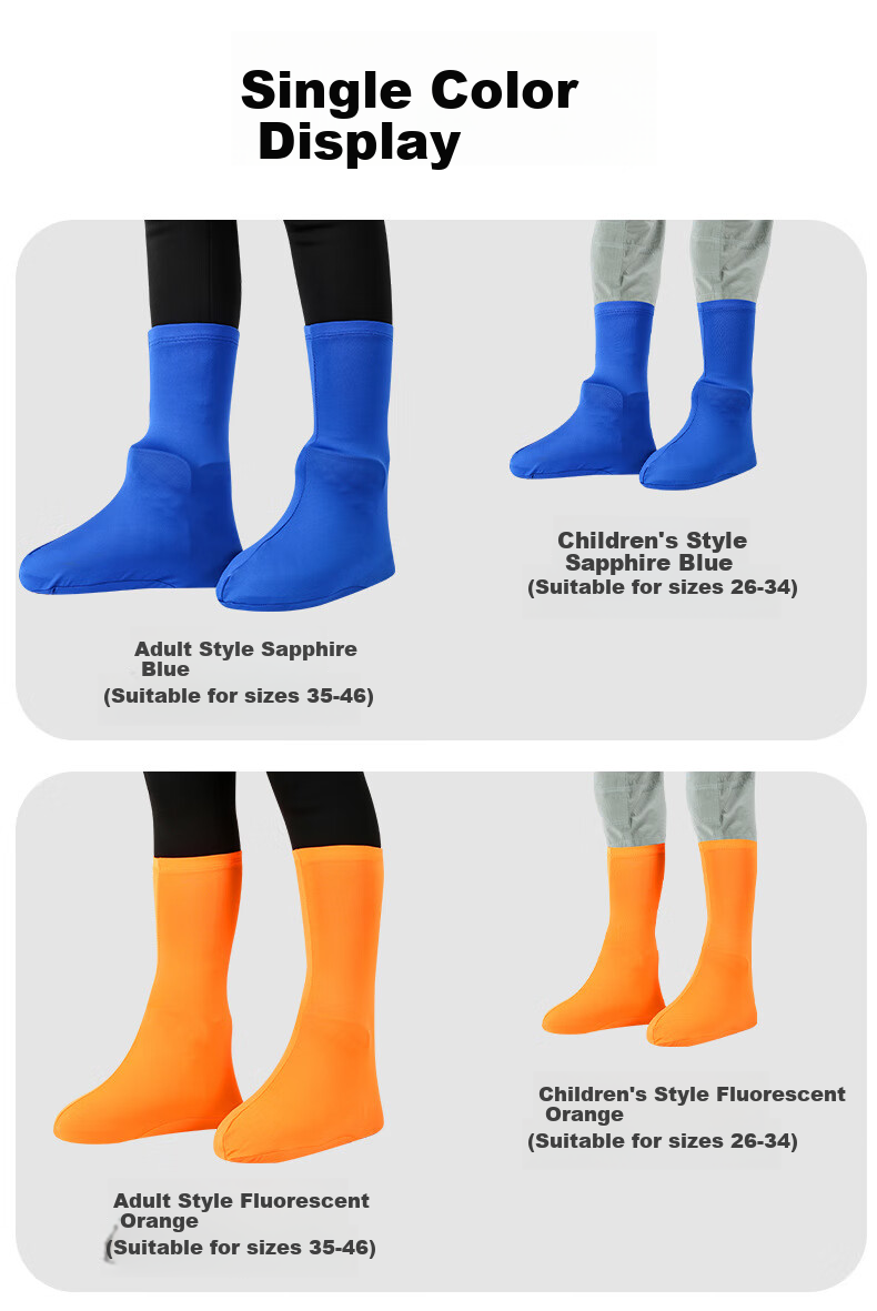 Andatong Desert Shoe Covers, Breathable Desert Shoe Covers for Chaka Salt Lake, High-Elastic Beach Shoe Covers, Anti-Sand Socks, Full Foot Covers [With Free Headscarf] Fluorescent Orange Size 35-46 9