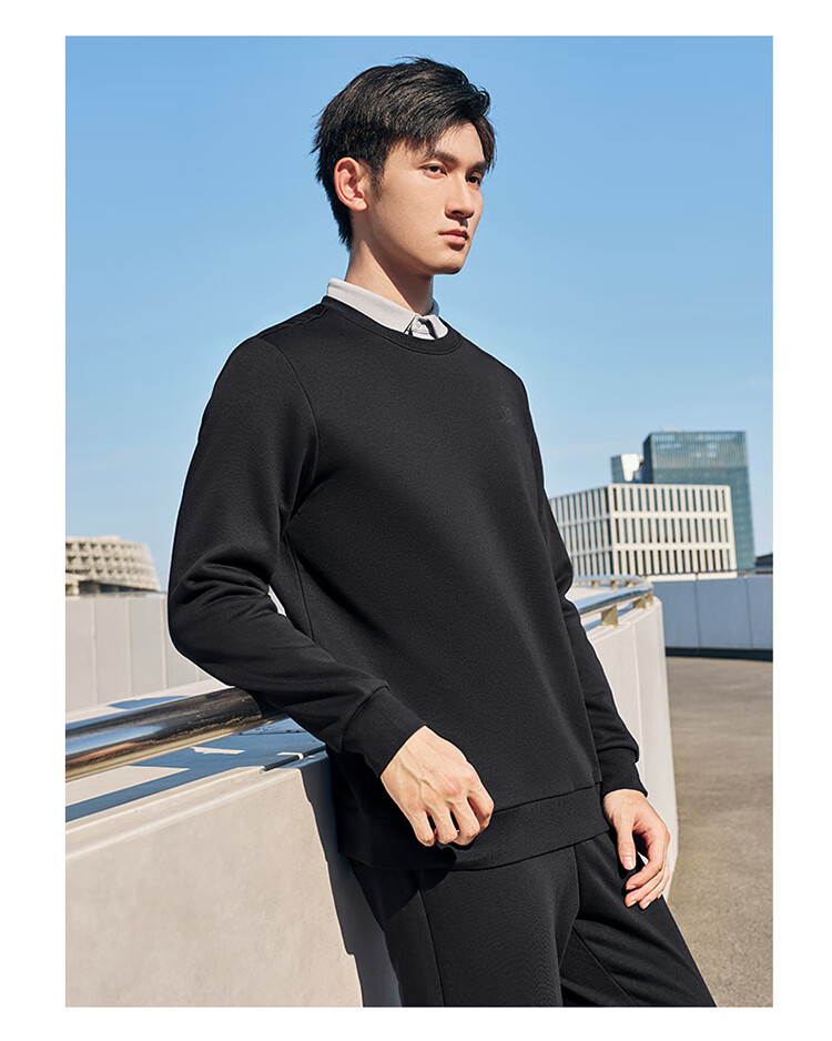 Xtep Men's Sports Hoodie Fashionable Versatile Outdoor Pullover Trendy Student Sweatshirt 26