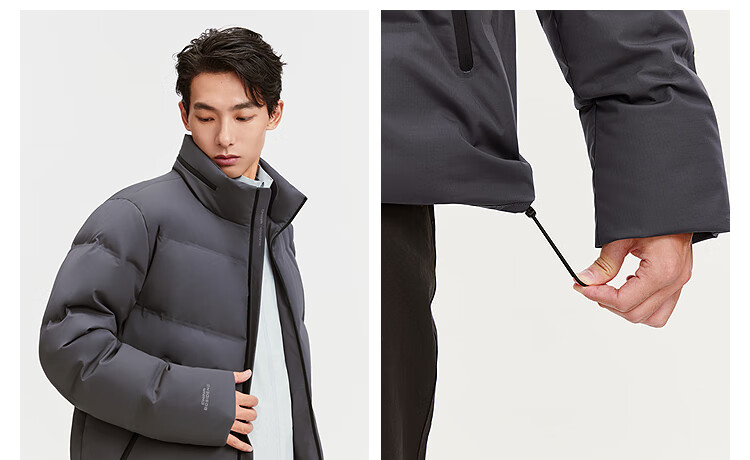 BOSIDENG 2025 Winter Stand Collar Short Down Jacket Men B250244225 5