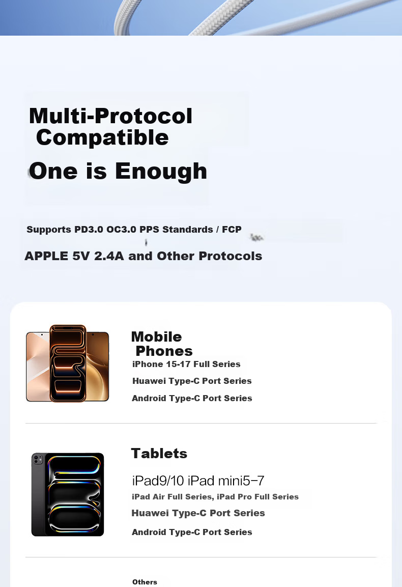 Deli PD30W GaN Fast Charging Type-C Adapter Compatible with 20W Apple Series IPhone 17, Huawei, Xiaomi, Android Phones, Tablets, Earphones USB-C Port 7