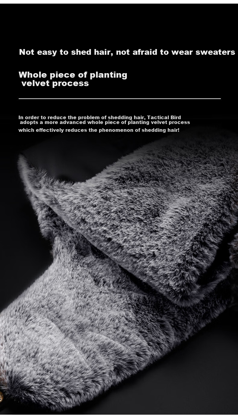 Zhanshuniao Winter Warm Beanie Hat for Men, Large Size Cold-Proof Windproof Ear Protection Cotton Hat for Cycling in Northeast China 11