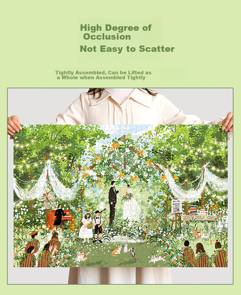Maodetiankongzhicheng Puzzle, Zhu Encouragement, 1000 Pieces Jigsaw Puzzle, Wedding in Progress, Wedding Gift for Adults, Adult Puzzle, Gift for Girls 12