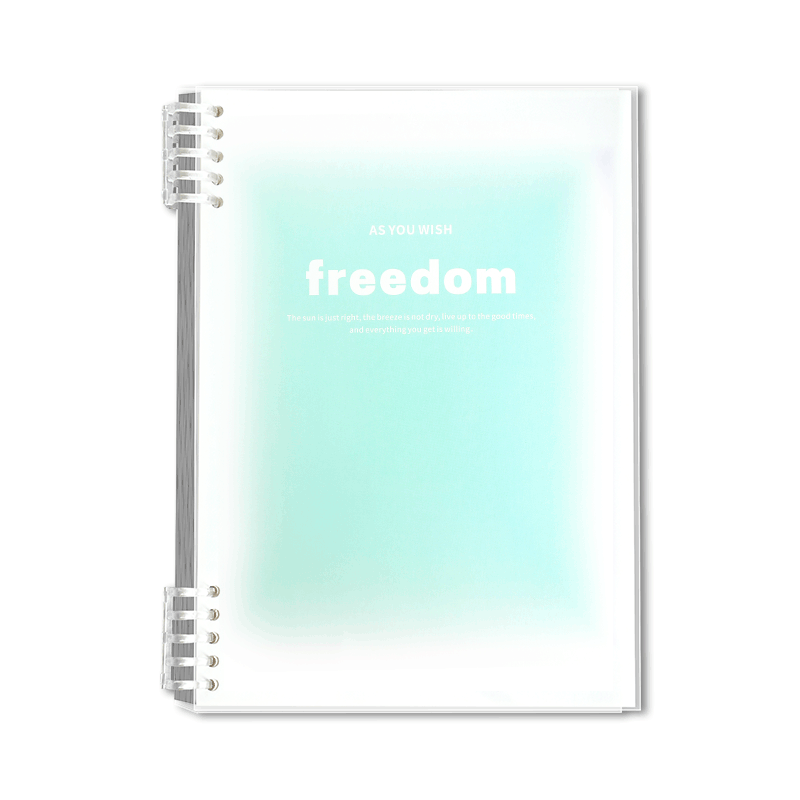 Dile B5 Gradient Loose-Leaf Notebook Detachable Thickened 60 Sheets SJ-365 Gradient Green for Primary, Middle, and High School Students