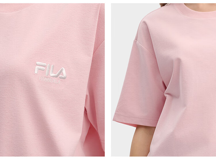 FILA 2026 Summer Moisture-Wicking Quick-Dry Couple Short Sleeve T-Shirt Fashionable Round Neck Casual Sun Protection Top 88