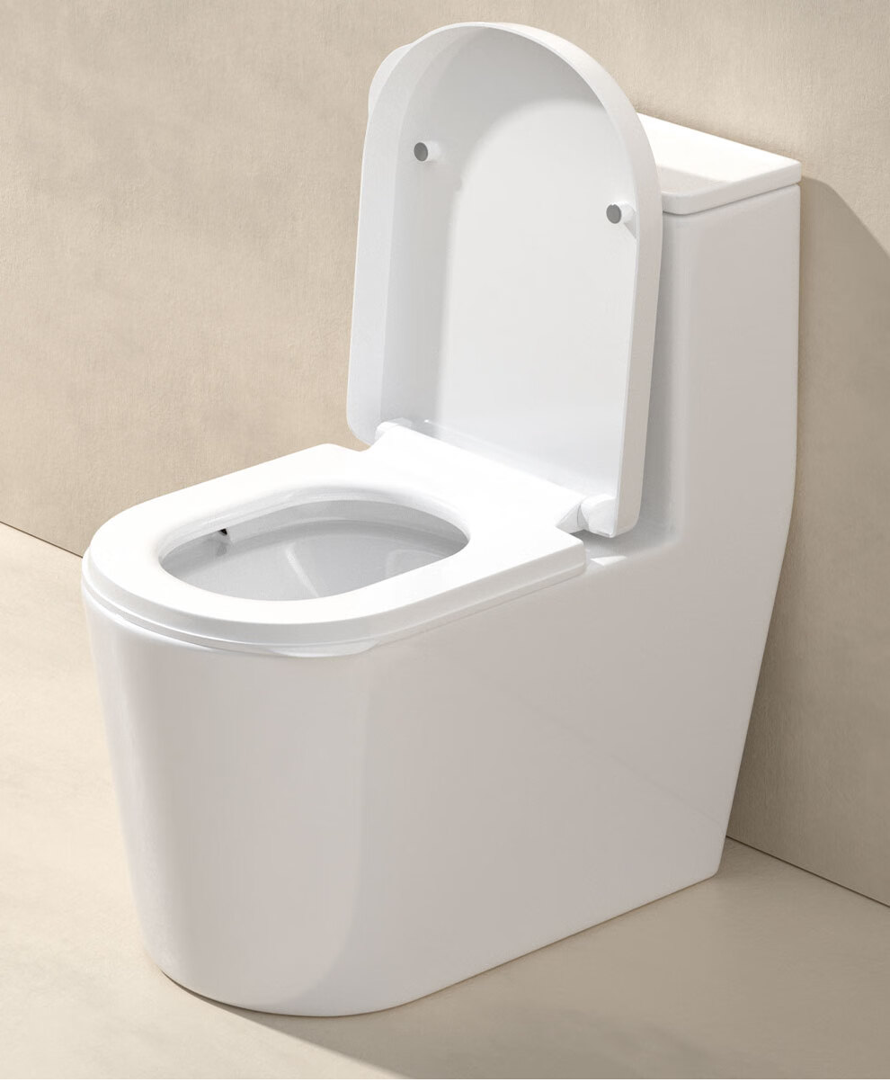 Songjing Universal Thickened Toilet Seat Cover Household Anti-Break Old-Style Flush Toilet Seat Ring Accessory Silent Lid 9