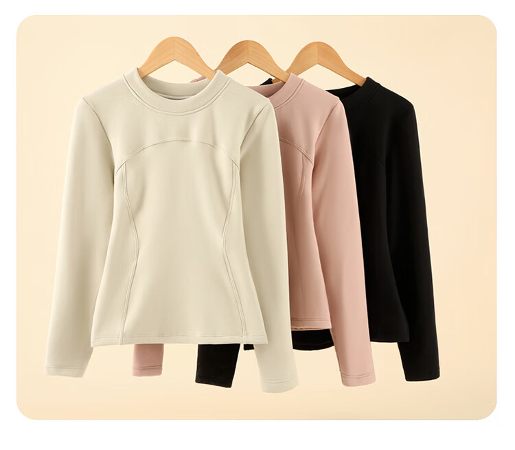 Ordifen Women's Thermal Wool Silk Blend Slim Fit Soft Stretch Base Layer Top Pink XL Autumn Winter 13