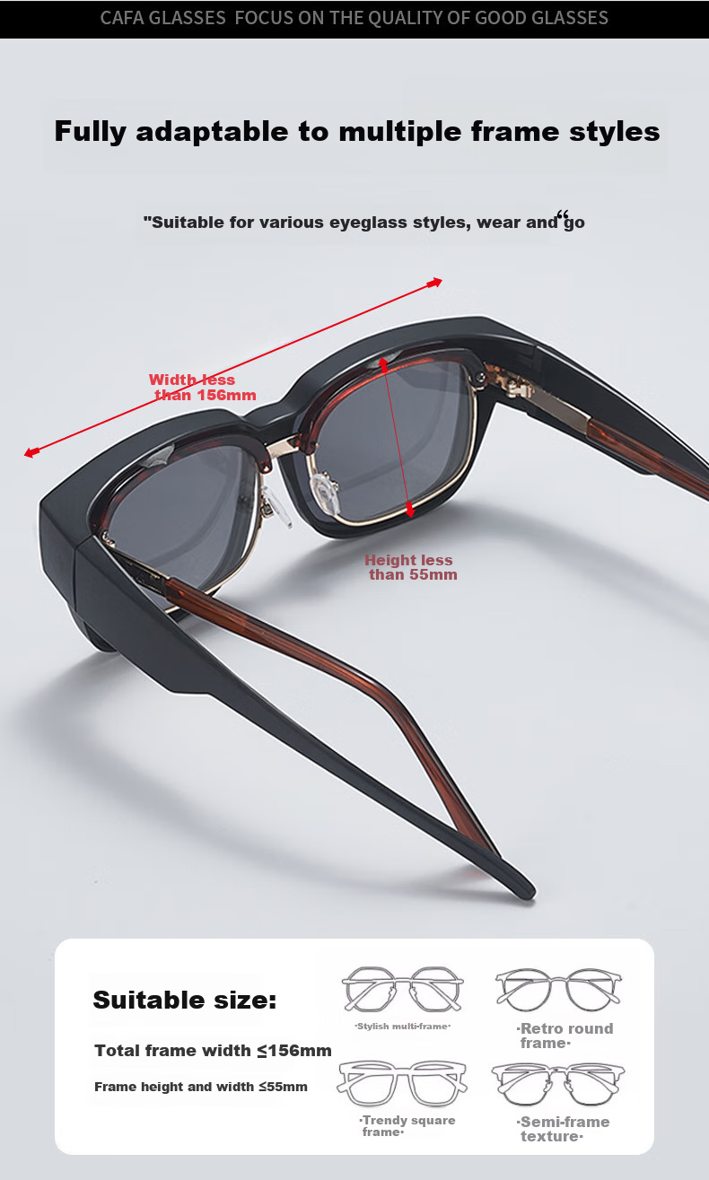 Baixiaoshe Sunglasses [Black Frame with Vertical Studs], 227 Polarized Sunglasses for Men And Women, Sun Protection Glasses for Travel, Driving And Outdoor Activities 2