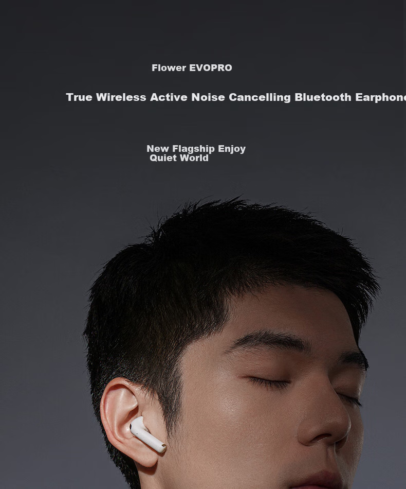 Manbuzhehuazai Evo Pro Wireless Bluetooth Headphones, Hybrid Active Noise Cancellation, Gold Standard Certified, Compatible with Apple, Huawei, Xiaomi, Misty Pink 1