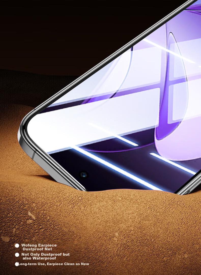 Baozou [No Dust Warehouse 2 Pieces - Replacement Guaranteed] Tempered Glass Screen Protector for OPPO Find X8s, Full Screen HD Anti-Fingerprint Protective Film 15