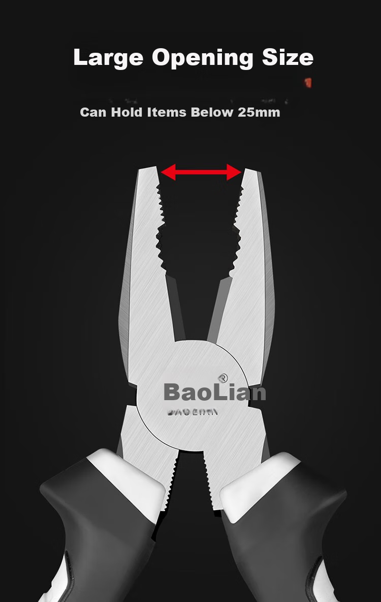 Baolian American-Style Wire Pliers, Needle-Nose Pliers, Diagonal Pliers Three-Piece Set, Powerful Labor-Saving Tiger Pliers, Multi-Functional Household Hardware Tools 5
