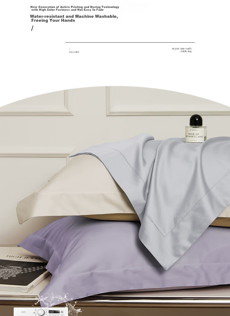 Yuanshenghuo Pure Cotton Pillowcase, Single Size 60% Cotton Pillow Cover, 48*74cm, Gray, Single Piece 9
