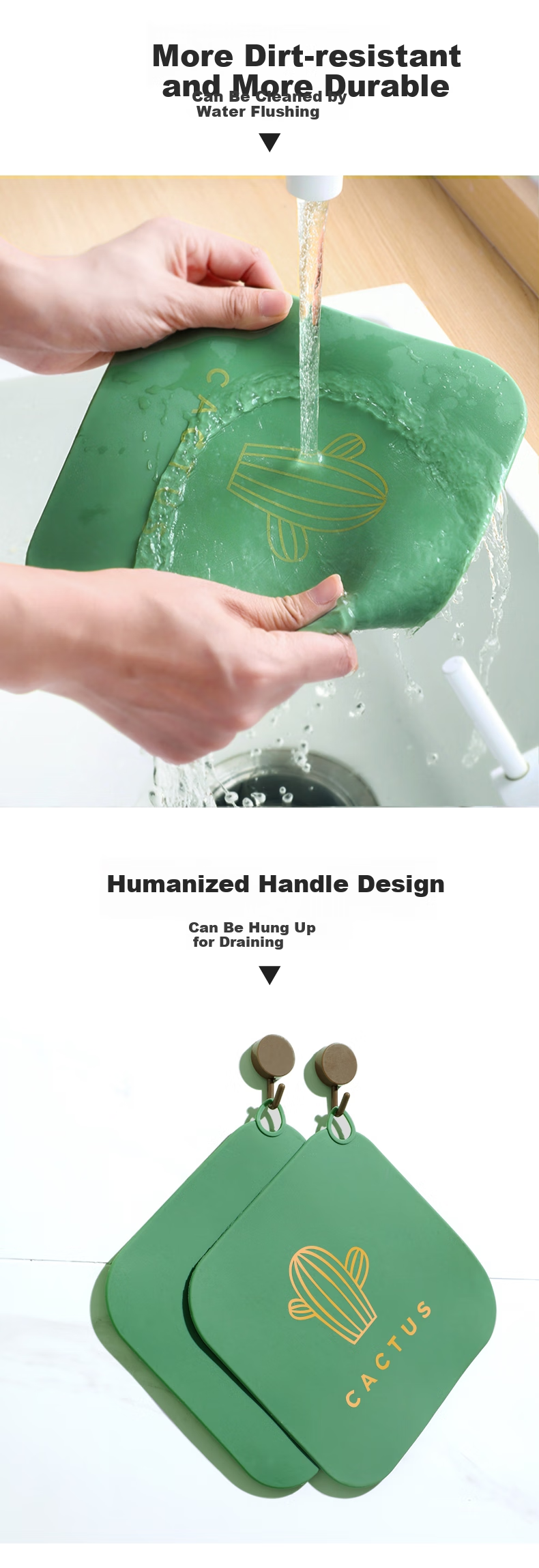 Jiebishi Drain Cover, Anti-Odor Device for Sewers, Soft Rubber Floor Drain Mat for Bathrooms And Kitchens, Sealing Plug, Single Pack, Silicone Seal with Bear Desig 3
