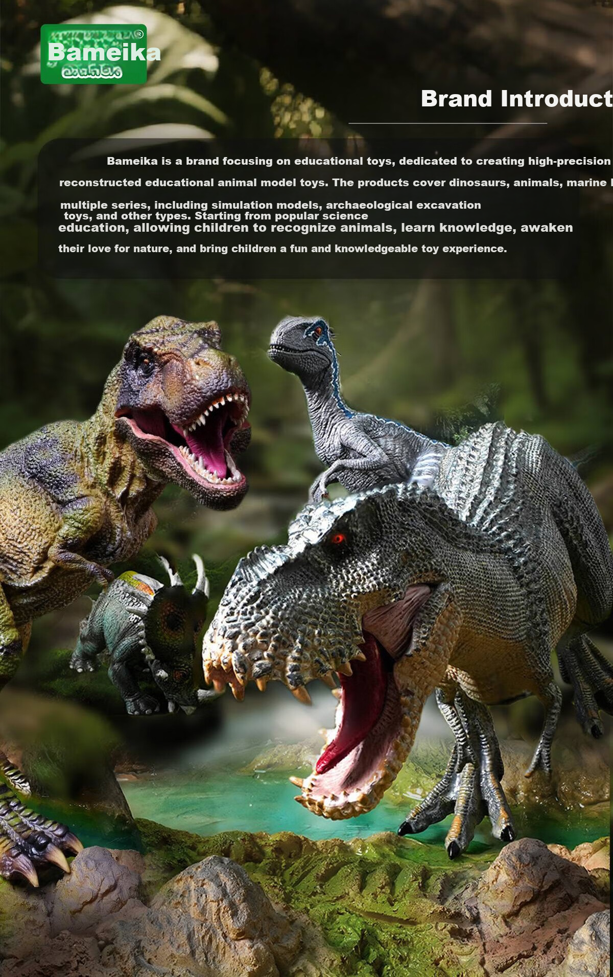 Bameika Tyrannosaurus Rex Large Solid Dinosaur Collectible Model Toy Realistic Jurassic Animal Boy's Holiday Gift 8