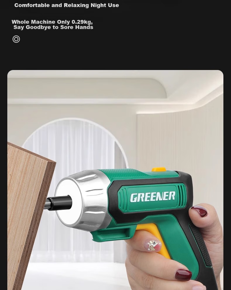 GREENER Advanced Goddess Edition 37-Piece Portable Electric Screwdriver Multifunctional Cordless Household Mini Screw Gun 15