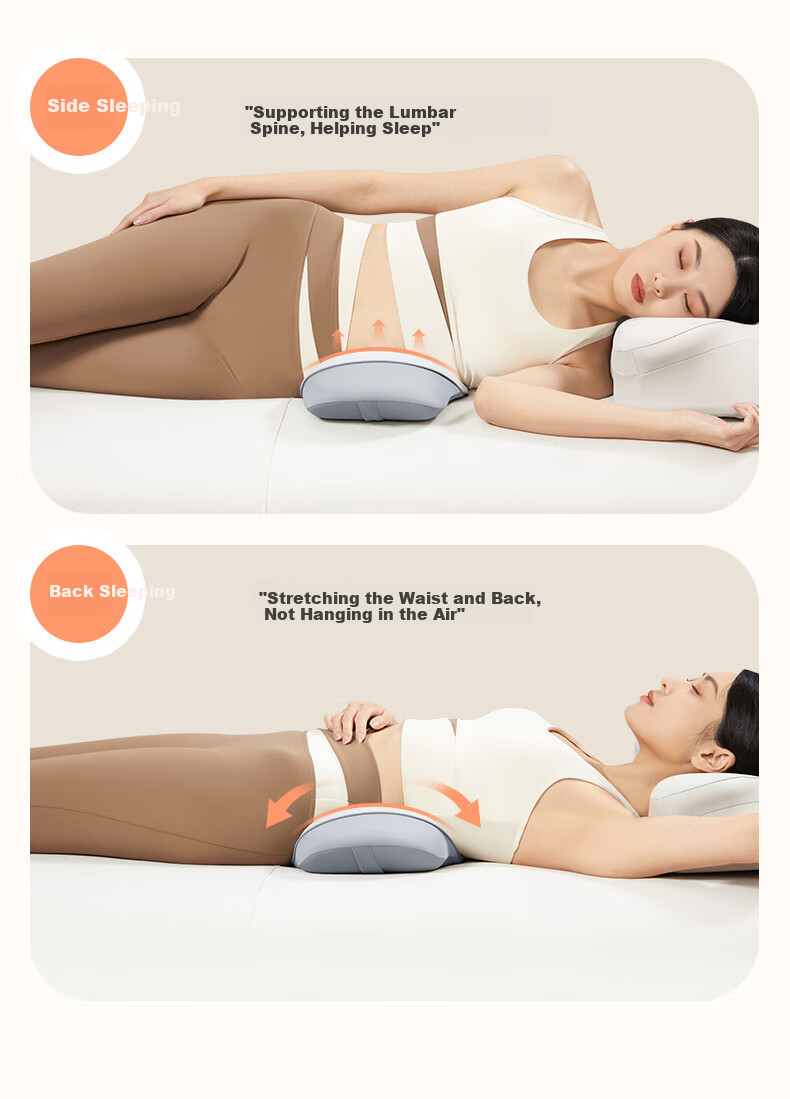 Silaiyi Lumbar Support Pillow, Back Cushion, Bed Back Pad, Pregnancy Waist Brace, Memory Foam Lumbar Disc Support 6