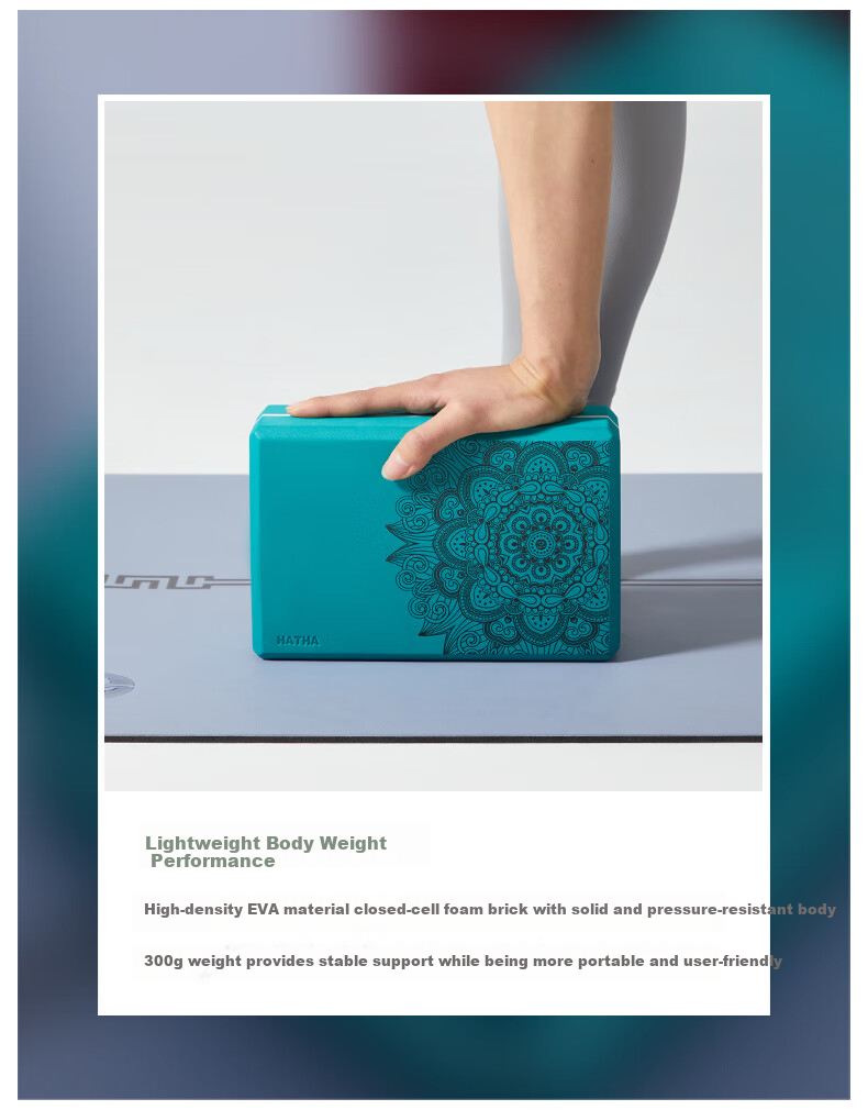 Hata Yoga Brick, Professional High-Density Children's Dance Brick, Textured Non-Slip Foam Block, Specialized Practice Brick for Yoga Studios 6