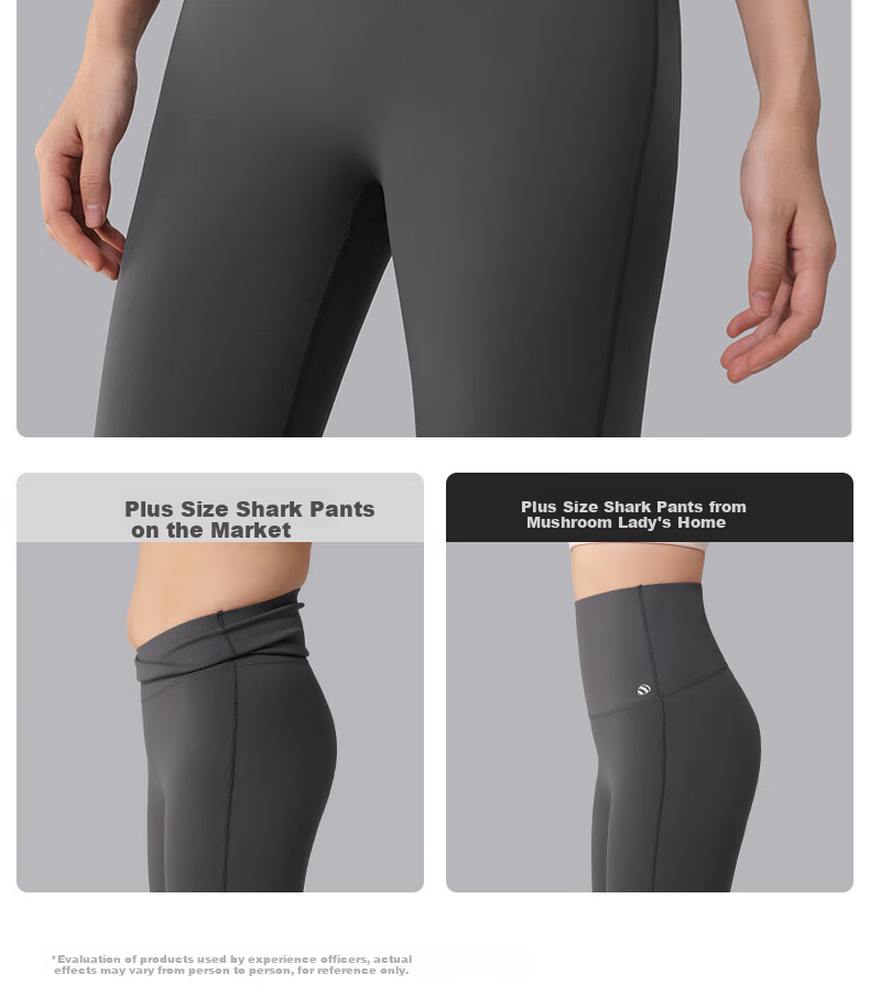 Guniangjia [Liu Haocun's Choice] Shark Leggings for Women, High-Waisted Tummy Control And Butt-Lifting Shaping Yoga Pants, Nine-Point Capri Leggings 10