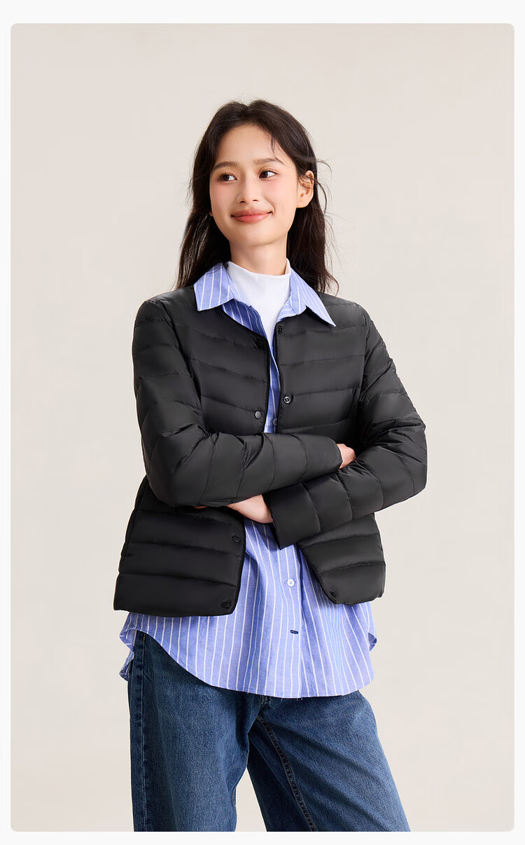 SNOWFLYING 2025 Autumn New Korean Slim Fit Basic Casual Short Down Jacket 12