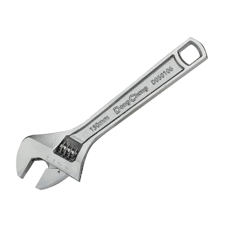 Dongcheng Thickened Light Handle Adjustable Wrench Professional Multi-Function Open-End Light Handle Wrench 6 Inch