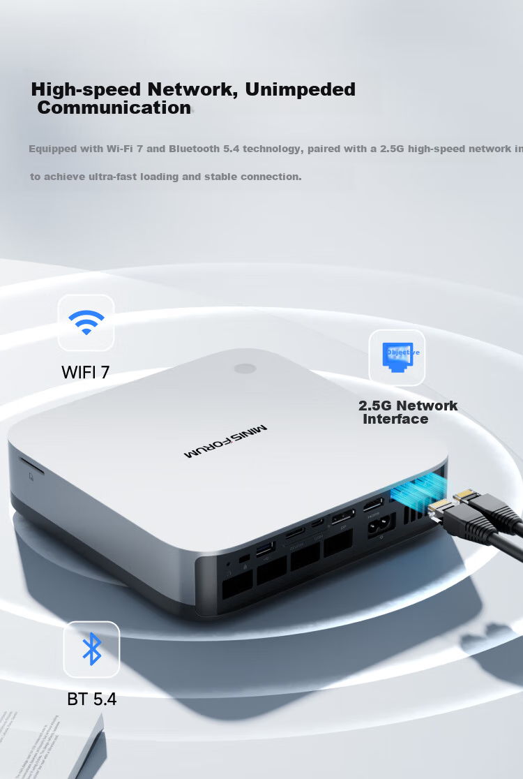 Mingfan X1 Pro Ryzen AI9 HX 370 Mini PC, AI Desktop Computer, AMD Gaming And Office OpenCLaw Mini PC, 64GB RAM + 1TB Storage 5