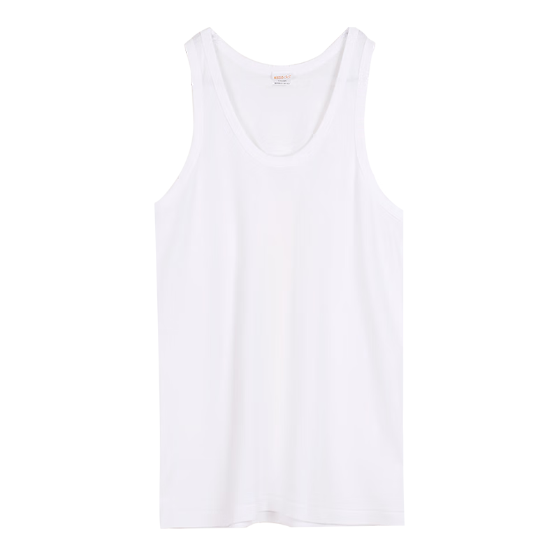 Hodohome Men's Pure Cotton Sleeveless Tank Top, All-Season Undershirt, Basic Undershirt for Men, White, 3XL, 185/110