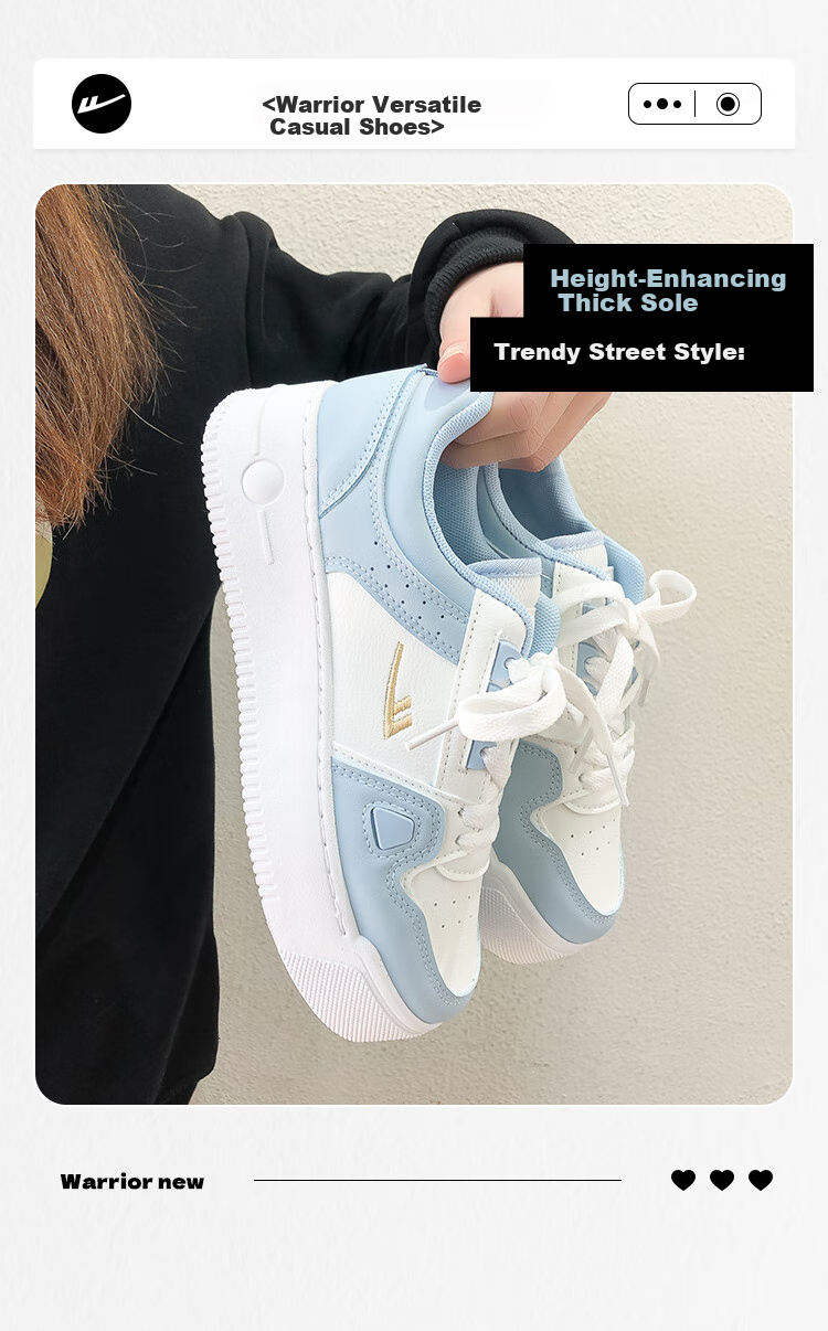 Huili Official Women's Shoes, 2026 Summer New Style, Classic Versatile Casual Sneakers for Women, White And Red, Size 35 3